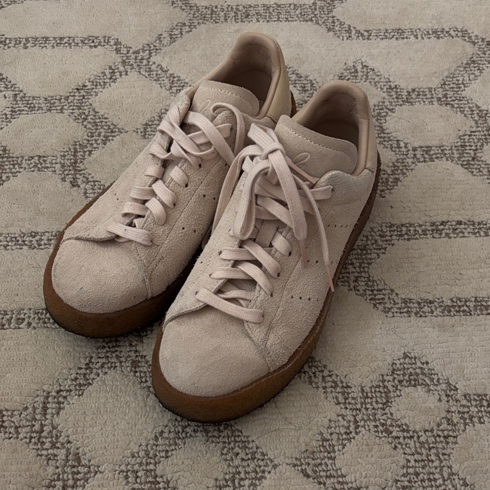 Adidas Stan Smith Cream and Tan Shoes